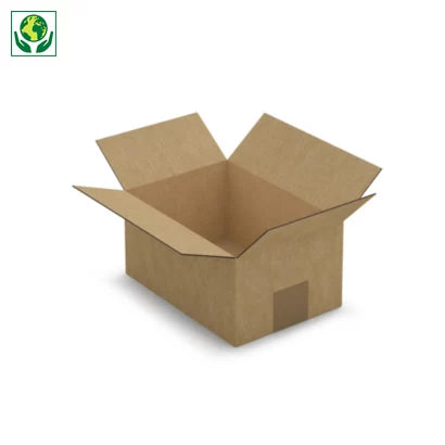 Caisse carton simple cannelure 21,5 x 15 x 10,5 cm