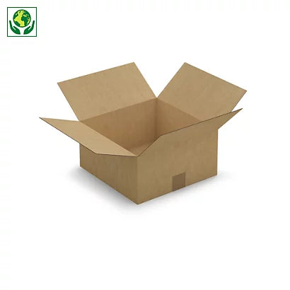 Caisse carton simple cannelure 30 x 30 x 15 cm – lot de 25 ou 50