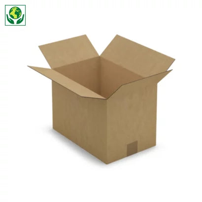 Caisse carton simple cannelure 35 x 23 x 25 cm