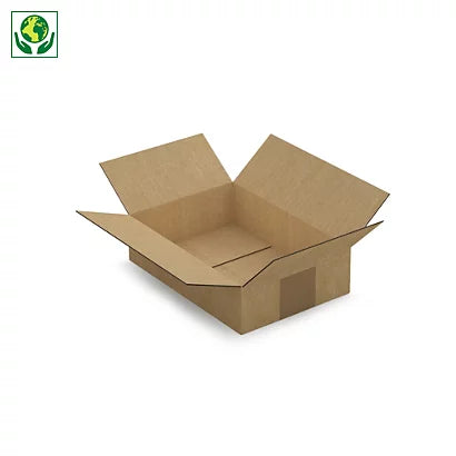 Caisse carton simple cannelure 24 x 18 x 8 cm