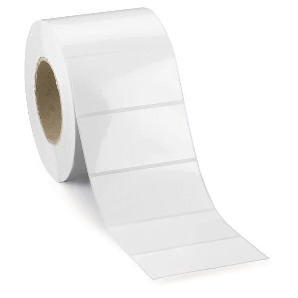 Étiquette polypropylène transfert thermique ultra-résistante mandrin 76 mm 105 x 148 mm